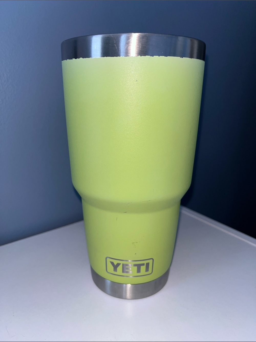 Yeti Lime Green Insulated Rambler Tumbler